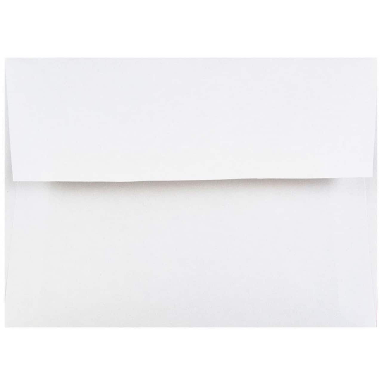 JAM Paper 4.375&#x22; x 5.75&#x22; White Invitation Envelopes
